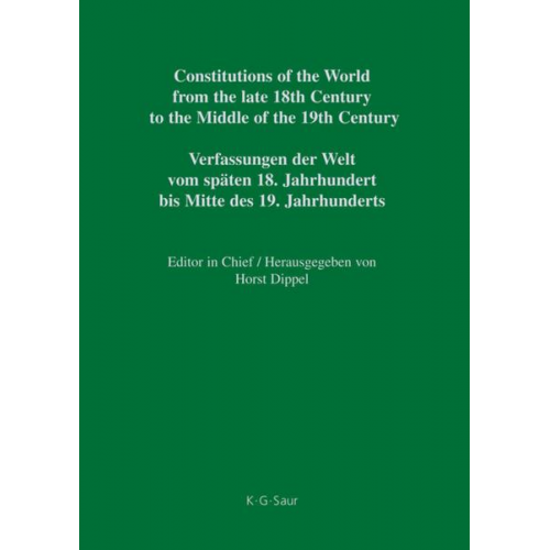 Constitutions of the World from the late 18th Century to the Middle... / Frankfurt – Hesse-Darmstadt