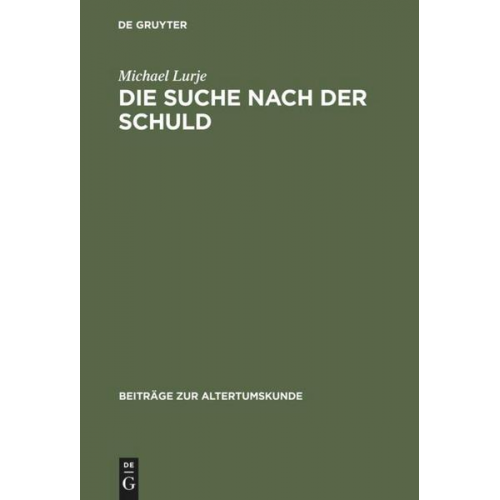 Michael Lurje - Die Suche nach der Schuld