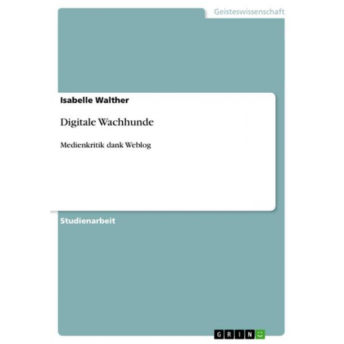 Isabelle Walther - Digitale Wachhunde