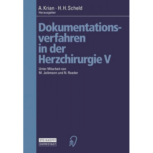 Dokumentationsverfahren in der Herzchirurgie V