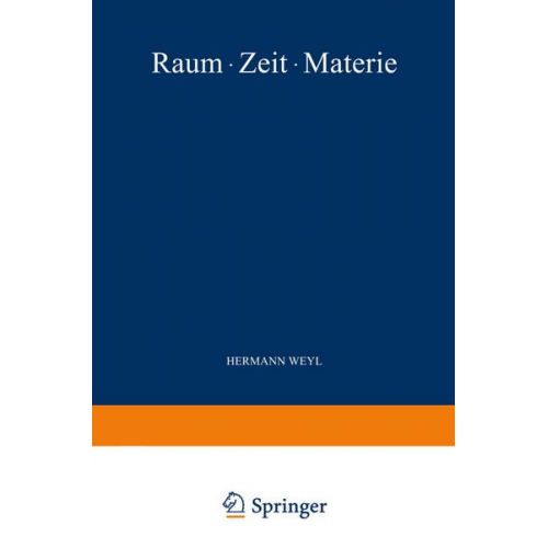 Hermann Weyl - Raum · Zeit · Materie