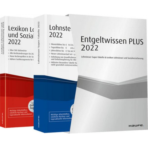 Entgeltwissen PLUS 2022 - Lohnsteuer Super-Tabelle & Lexikon Lohnsteuer und Sozialversicherung