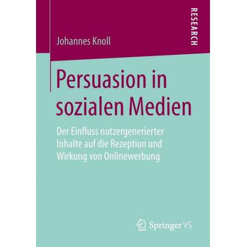 Johannes Knoll - Persuasion in sozialen Medien