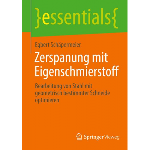 Egbert Schäpermeier - Zerspanung mit Eigenschmierstoff