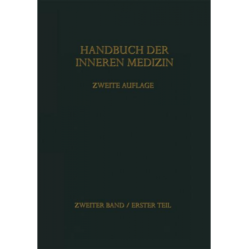 Gustav Bergmann & Walter Frey & Herbert Schwiegk - Handbuch der inneren Medizin