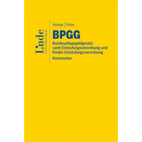 Paul Haslinger & Susanne Pichler - BPGG   Bundespflegegeldgesetz