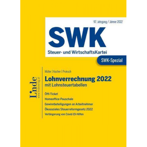 Eduard Müller & Christa Kocher & Franz Proksch - SWK-Spezial Lohnverrechnung 2022