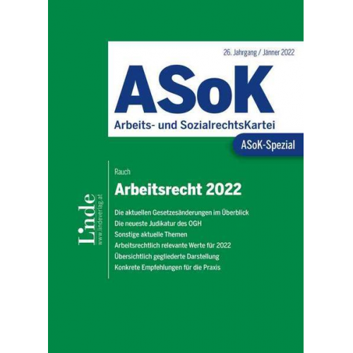 Thomas Rauch - ASoK-Spezial Arbeitsrecht 2022