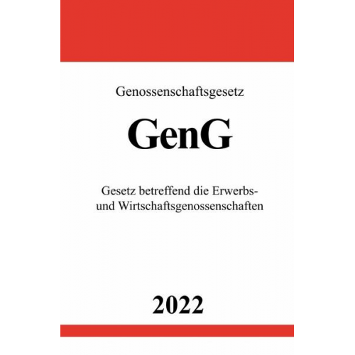 Ronny Studier - Genossenschaftsgesetz GenG 2022