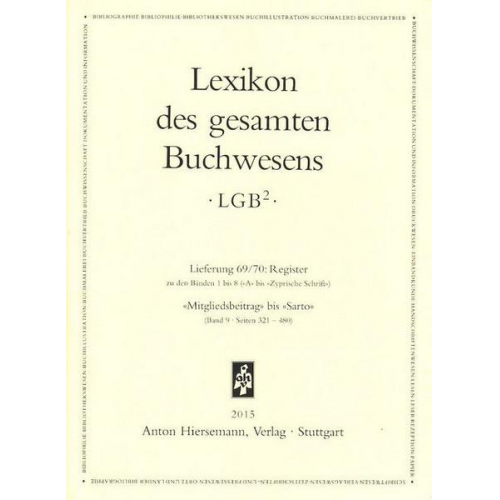 Lexikon des gesamten Buchwesens