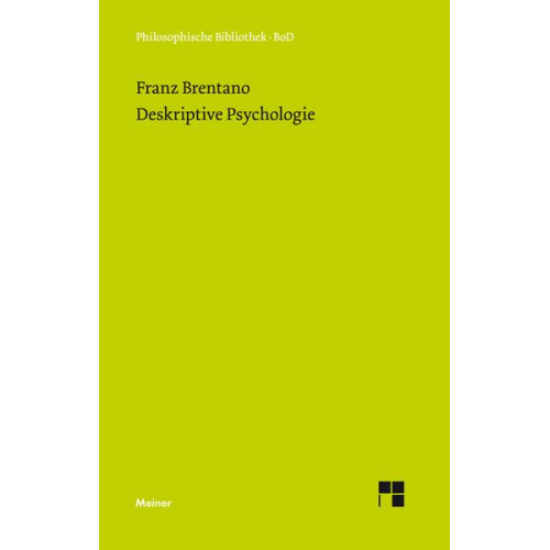 Franz Brentano - Deskriptive Psychologie