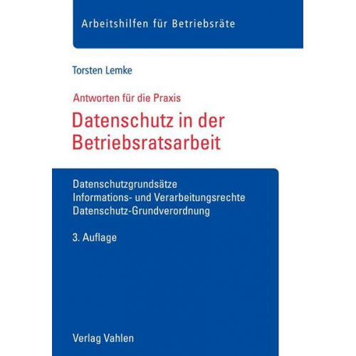 Torsten Lemke - Datenschutz in der Betriebsratsarbeit