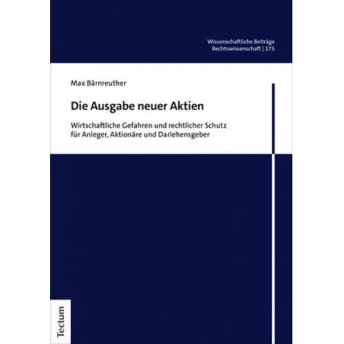 Max Bärnreuther - Die Ausgabe neuer Aktien