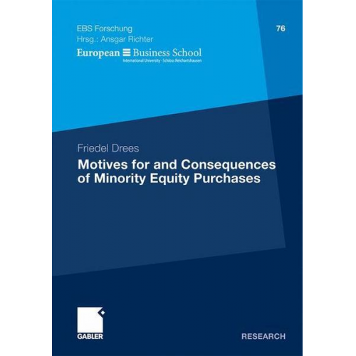 Friedel Drees - Motives for and Consequences of Minority Equity Purchases