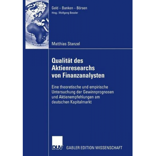 Matthias Stanzel - Qualität des Aktienresearch von Finanzanalysten