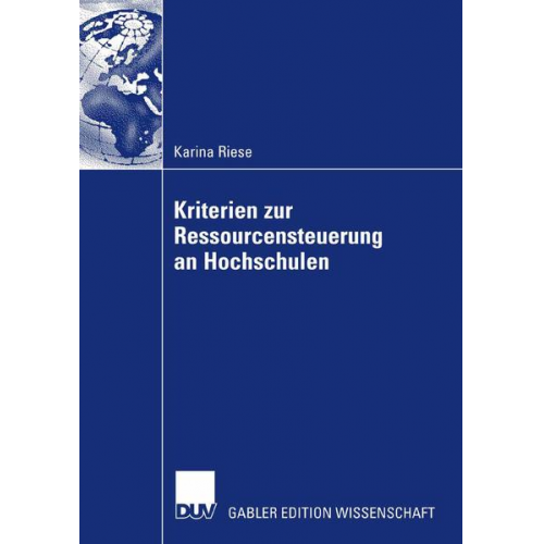 Karina Riese - Kriterien zur Ressourcensteuerung an Hochschulen