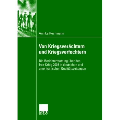 Annika Rechmann - Von Kriegsverächtern und Kriegsverfechtern