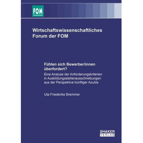 Uta Friederike Bremmer - Fühlen sich Bewerber/innen überfordert?