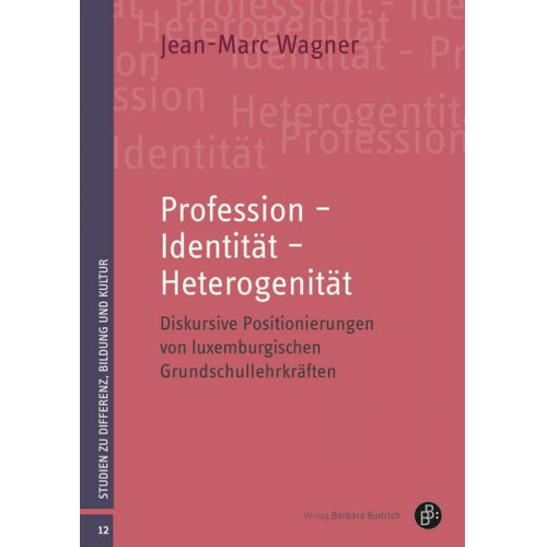 Jean-Marc Wagner - Profession – Identität – Heterogenität