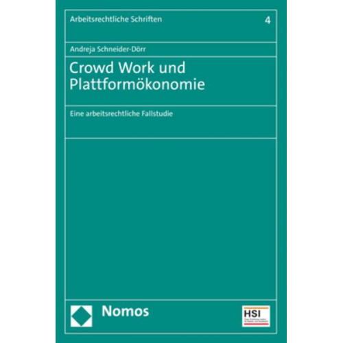 Andreja Schneider-Dörr - Crowd Work und Plattformökonomie