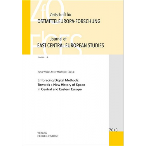 Zeitschrift für Ostmitteleuropa-Forschung (ZfO) 70/3 / Journal of East Central European Studies (JECES)