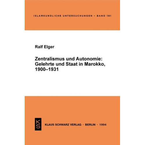 Ralf Elger - Zentralismus und Autonomie