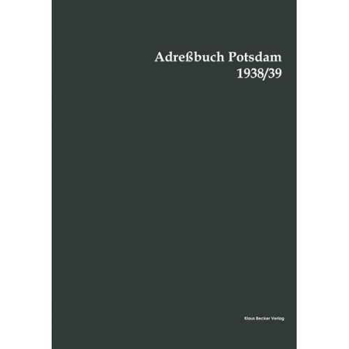 Adreßbuch Potsdam 1938/39