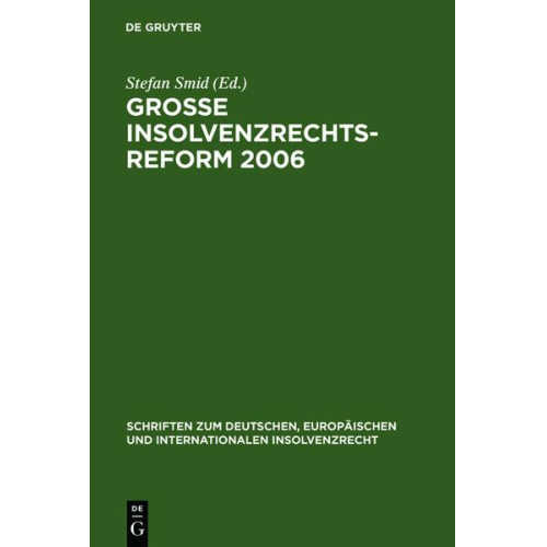 Große Insolvenzrechtsreform 2006