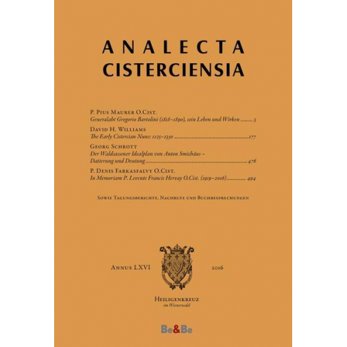 Analecta Cisterciensia 66 (2016)