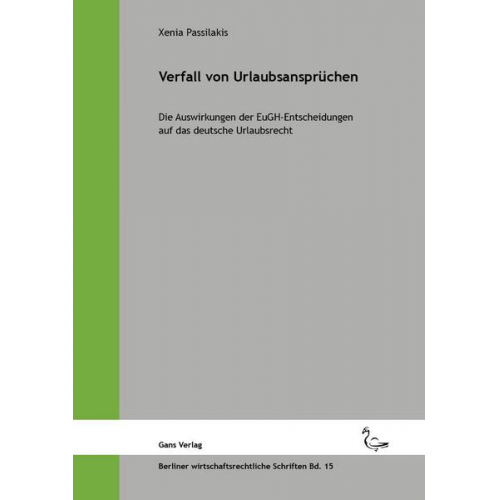 Xenia Passilakis & Michael Jaensch - Verfall von Urlaubsansprüchen