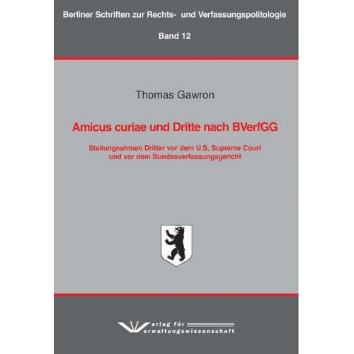 Thomas Gawron - Amicus curiae und Dritte nach BVerfGG