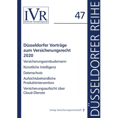 Düsseldorfer Vorträge zum Versicherungsrecht 2020