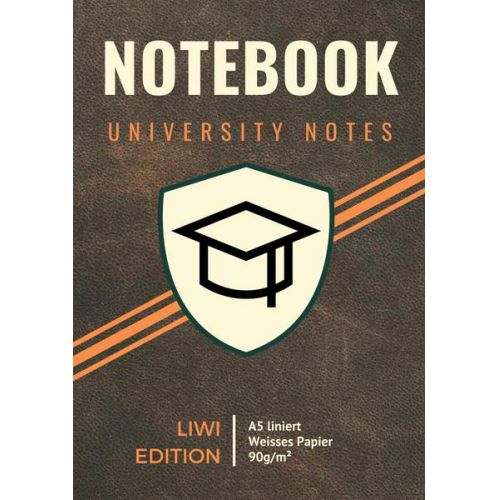 Notizbuch A5 & Notebook A5 & Notizbuch für die Uni - Notizbuch für die Uni - A5 liniert - 100 Seiten 90g/m² - Softcover ohne Leder -