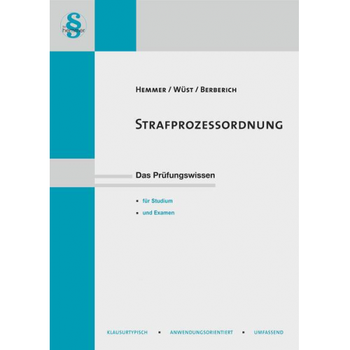 Karl-Edmund Hemmer & Achim Wüst & Bernd Berberich - Strafprozessordnung (StPO)