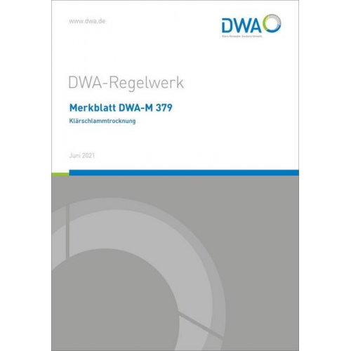 Merkblatt DWA-M 379 Klärschlammtrocknung