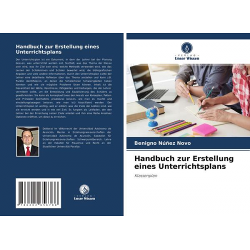 Benigno Núñez Novo - Handbuch zur Erstellung eines Unterrichtsplans