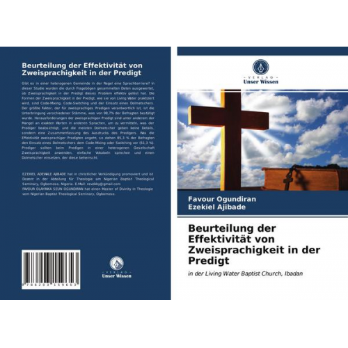 Favour Ogundiran & Ezekiel Ajibade - Beurteilung der Effektivität von Zweisprachigkeit in der Predigt