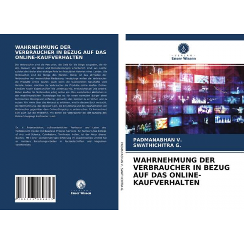 Padmanabhan V. & Swathichitra G. - Wahrnehmung der Verbraucher in Bezug Auf das Online-Kaufverhalten