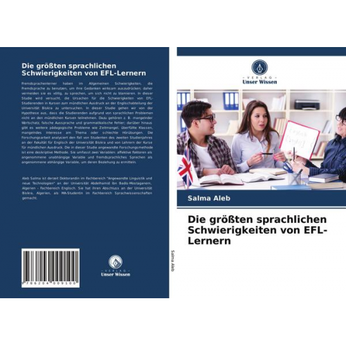 Salma Aleb - Die größten sprachlichen Schwierigkeiten von EFL-Lernern