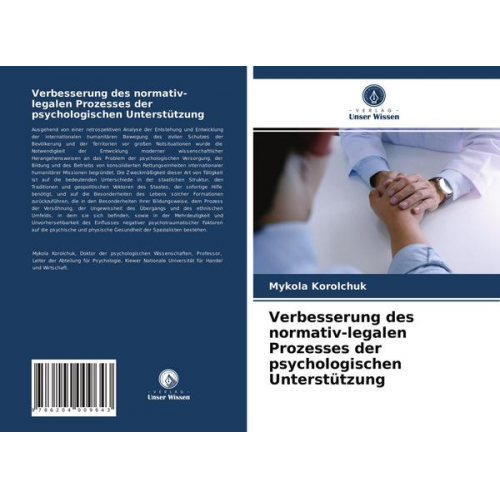 Mykola Korolchuk - Verbesserung des normativ-legalen Prozesses der psychologischen Unterstützung