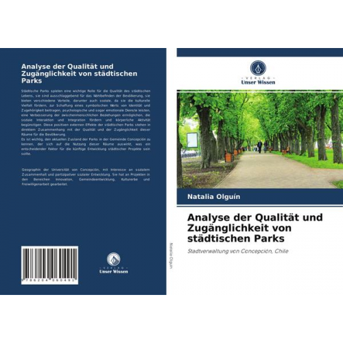 Natalia Olguín - Analyse der Qualität und Zugänglichkeit von städtischen Parks