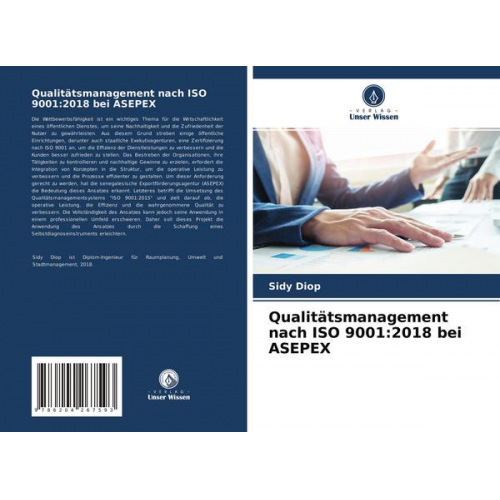 Sidy Diop - Qualitätsmanagement nach ISO 9001:2018 bei ASEPEX