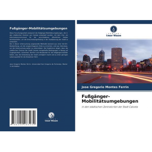 Jose Gregorio Montes Ferrin - Fußgänger-Mobilitätsumgebungen