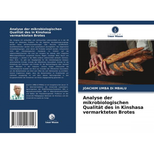 Joachim Umba Di Mbalu - Analyse der mikrobiologischen Qualität des in Kinshasa vermarkteten Brotes