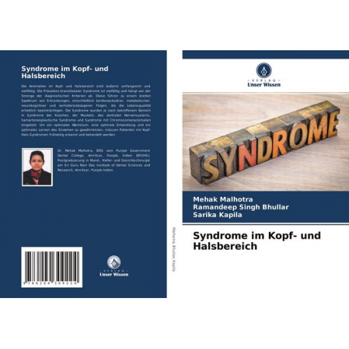 Mehak Malhotra & Ramandeep Singh Bhullar & Sarika Kapila - Syndrome im Kopf- und Halsbereich