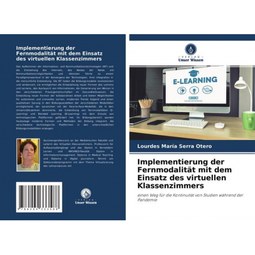 Lourdes María Serra Otero - Implementierung der Fernmodalität mit dem Einsatz des virtuellen Klassenzimmers