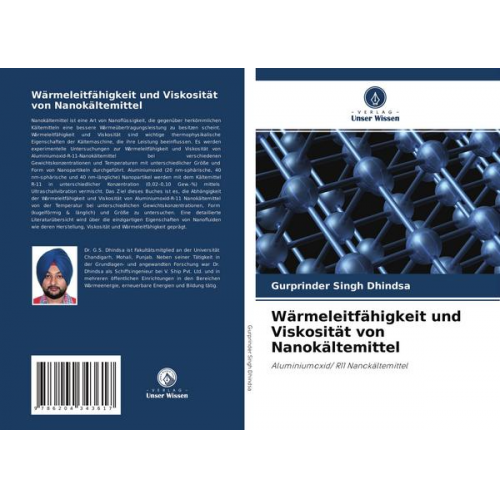 Gurprinder Singh Dhindsa - Wärmeleitfähigkeit und Viskosität von Nanokältemittel