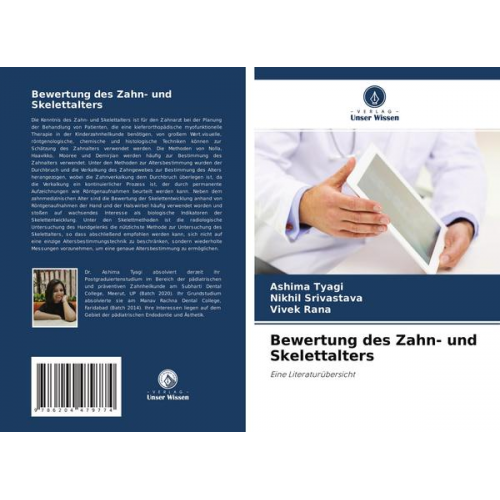 Ashima Tyagi & Nikhil Srivastava & Vivek Rana - Bewertung des Zahn- und Skelettalters