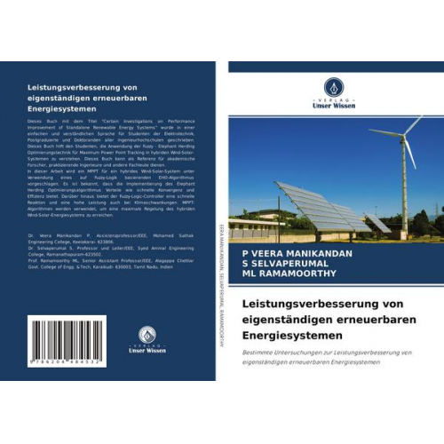 P. Veera Manikandan & S. Selvaperumal & Ml Ramamoorthy - Leistungsverbesserung von eigenständigen erneuerbaren Energiesystemen