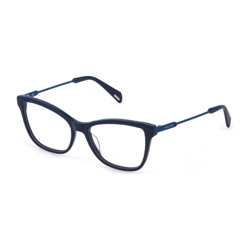 Brille  Police Vplc30v cod. colore 9guv Unisex Cat eye Blau